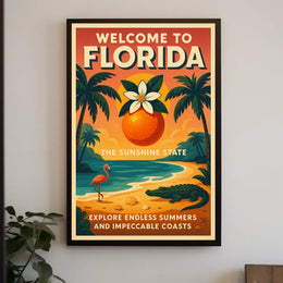 Welcome to Florida The Sunshine State Poster