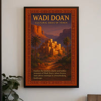 Wadi DoaN Cultural Oasis Of Yemen Poster