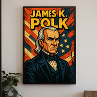 James K Polk Poster Scenic History Wall Art Print For Home