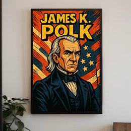 James K Polk Poster Scenic History Wall Art Print For Home