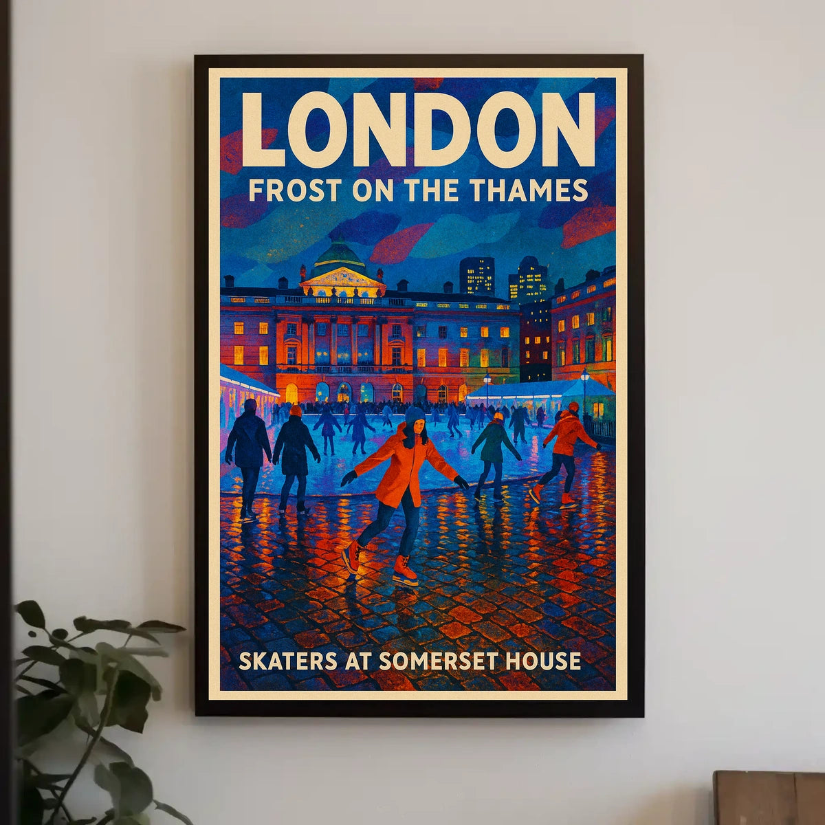 Frost on the Thames Poster