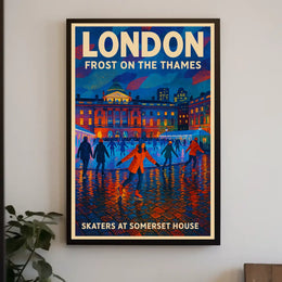 Frost on the Thames Poster