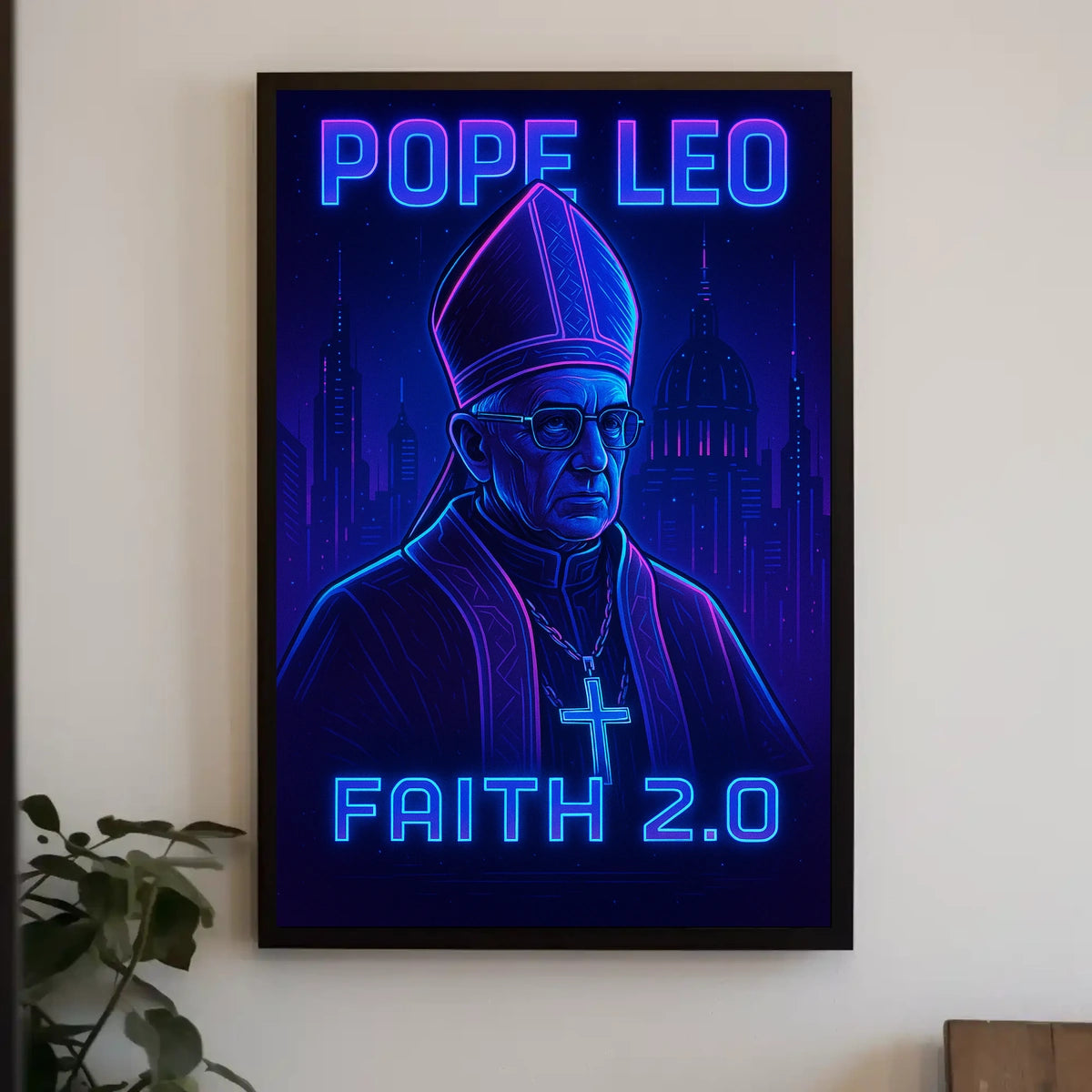 Pope Leo Faith 2.0 Poster