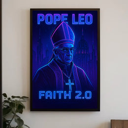 Pope Leo Faith 2.0 Poster