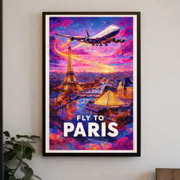 Fly To Paris Poster