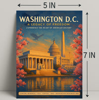 Washington D.C. A Legacy of Freedom Poster PosterGoat