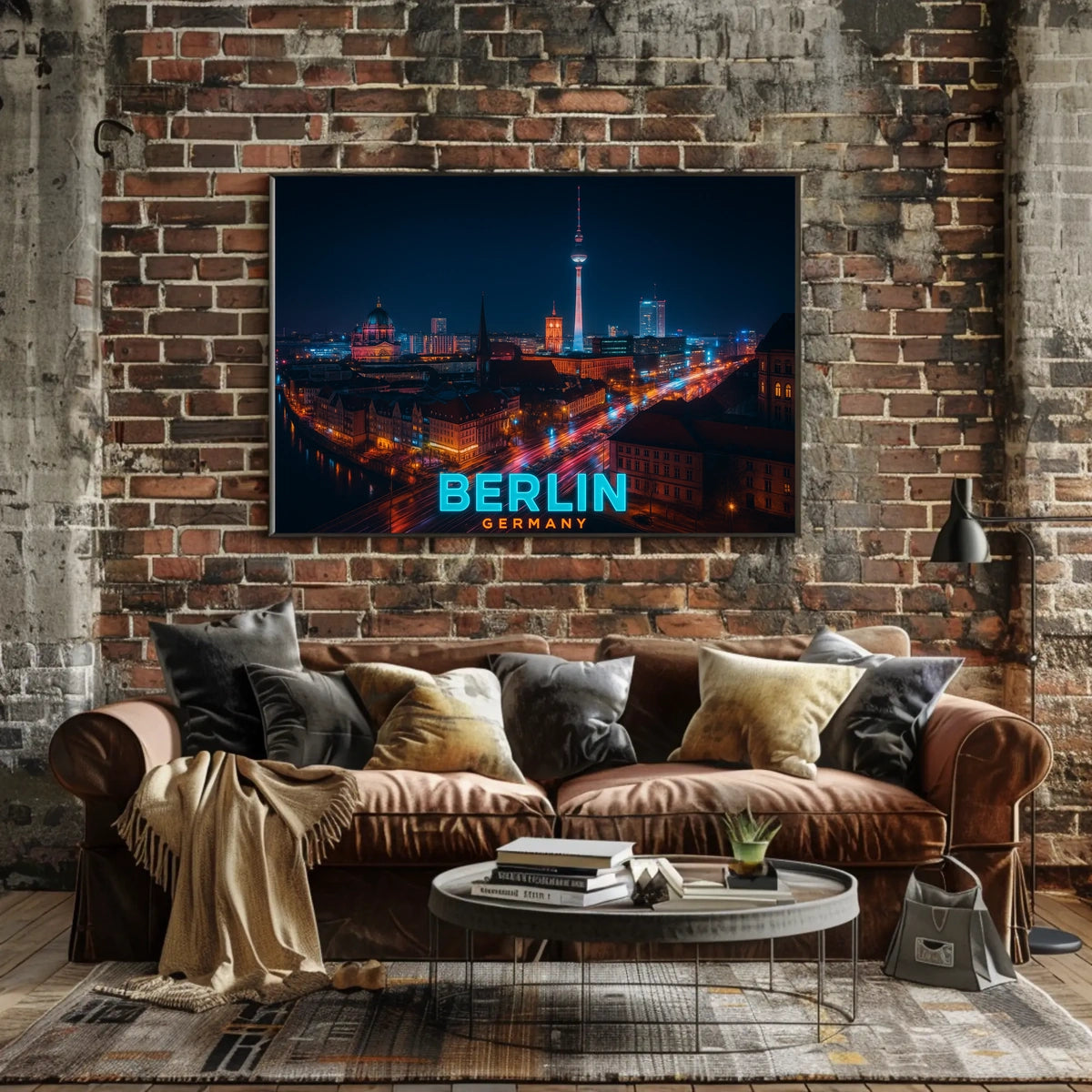 Berlin at Night Poster