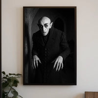 Vampire Gothic Expressionist Horror Nocturnal Stone Archway Masterpiece Vintage Cinema Noir Enigma Silhouette Poster