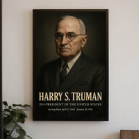 Harry S Truman 33Rd President Poster Wall Art Decor