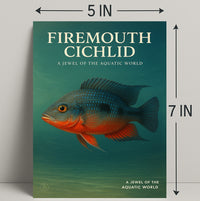Firemouth Cichlid A Jewel of the Aquatic World Poster PosterGoat