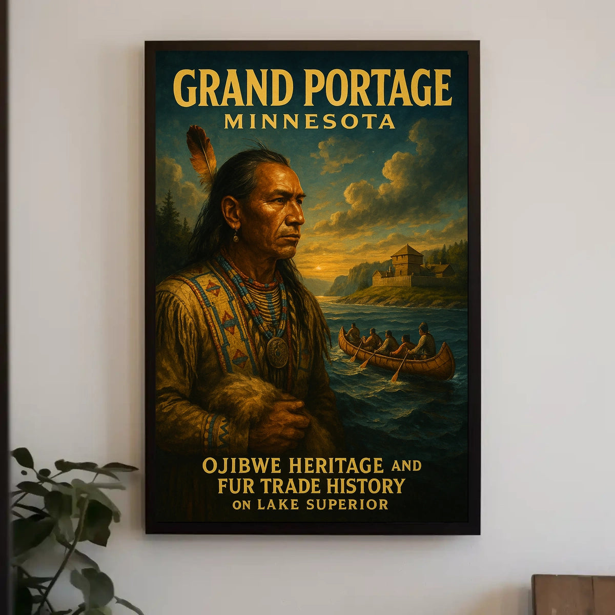 Ojibwe Heritage And Fur Trade History Poster