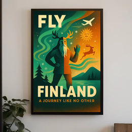 Vibrant Finland Travel Adventure Art Poster - Travel Poster PosterGoat
