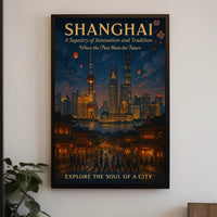 Shanghai A Tapestry of Innovation and Tradition Poster