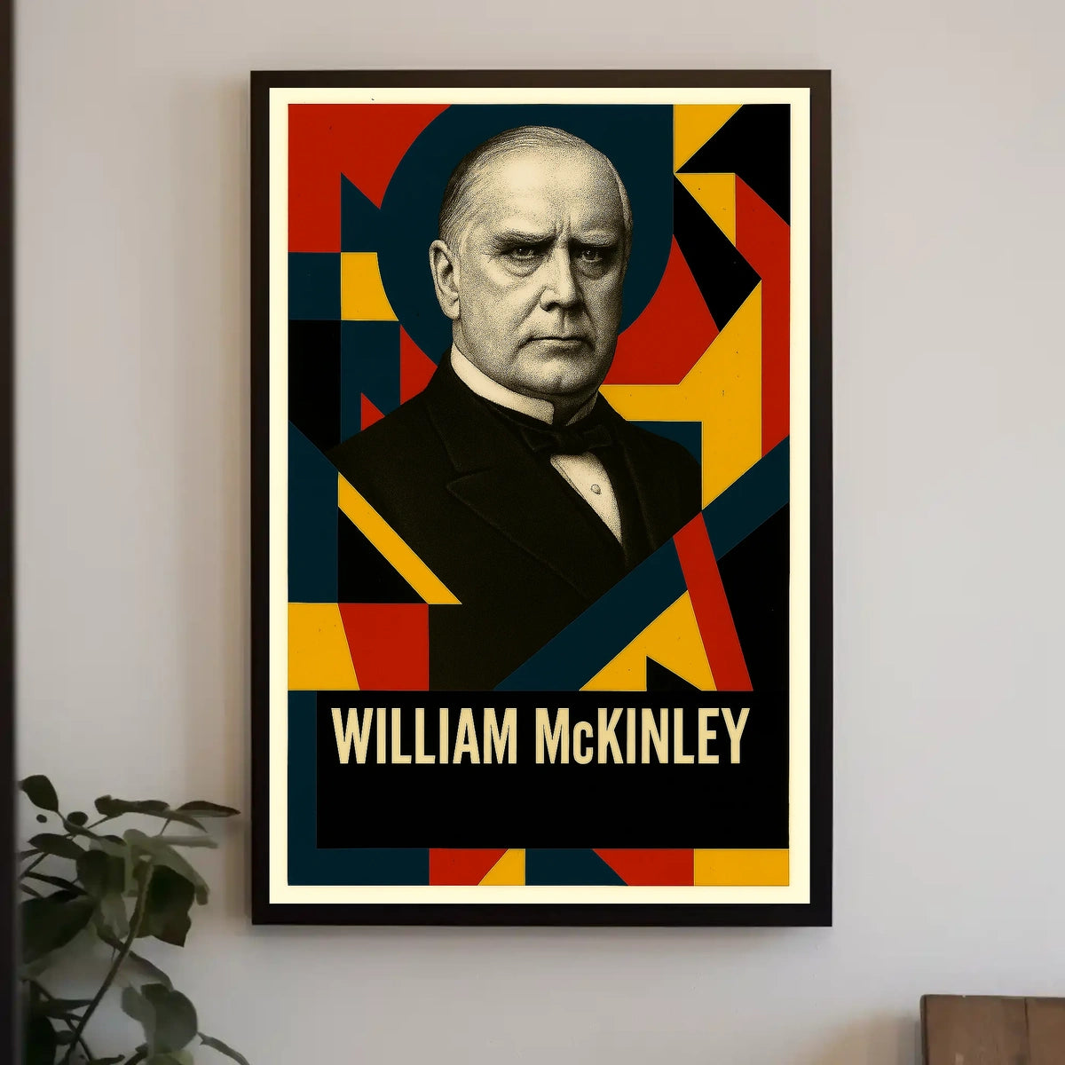 William McKinley 25th President of the United States Abstract Pop Poster