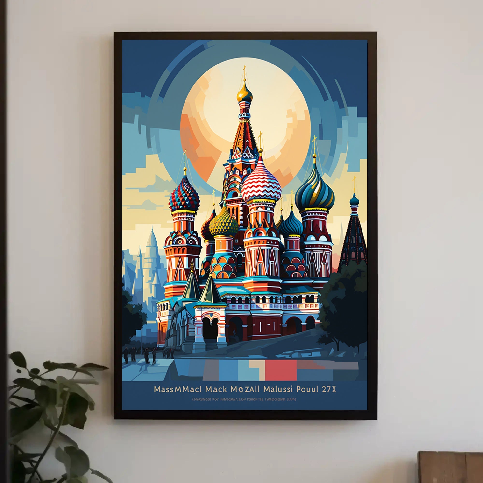 Vibrant Domes Of St. BasilS Cathedral Poster