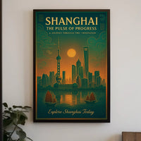 Shanghai The Pulse of Progress Poster