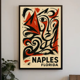 Naples Florida Artistic Expression Poster Wall Art Decor