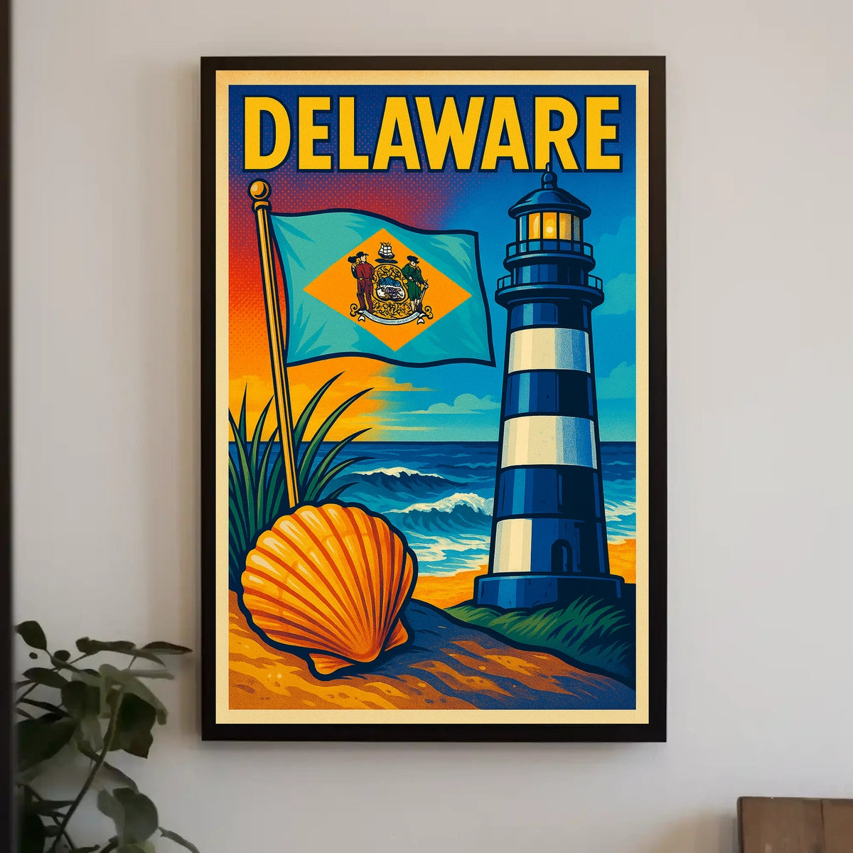 Delaware Coastal Charm Poster