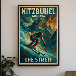 Kitzbühel, Austria The Streif Poster