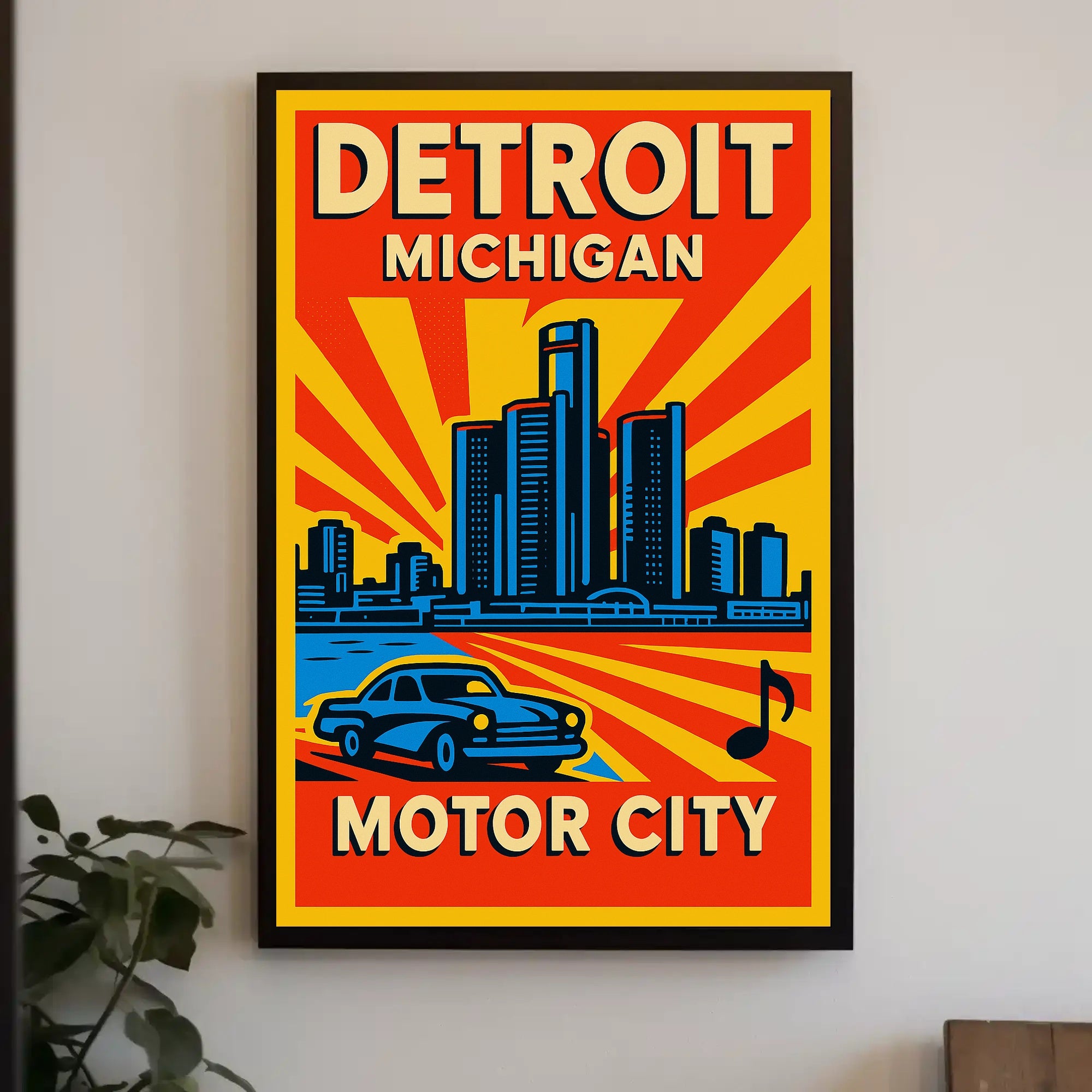 Detroit - Motor City Poster PosterGoat