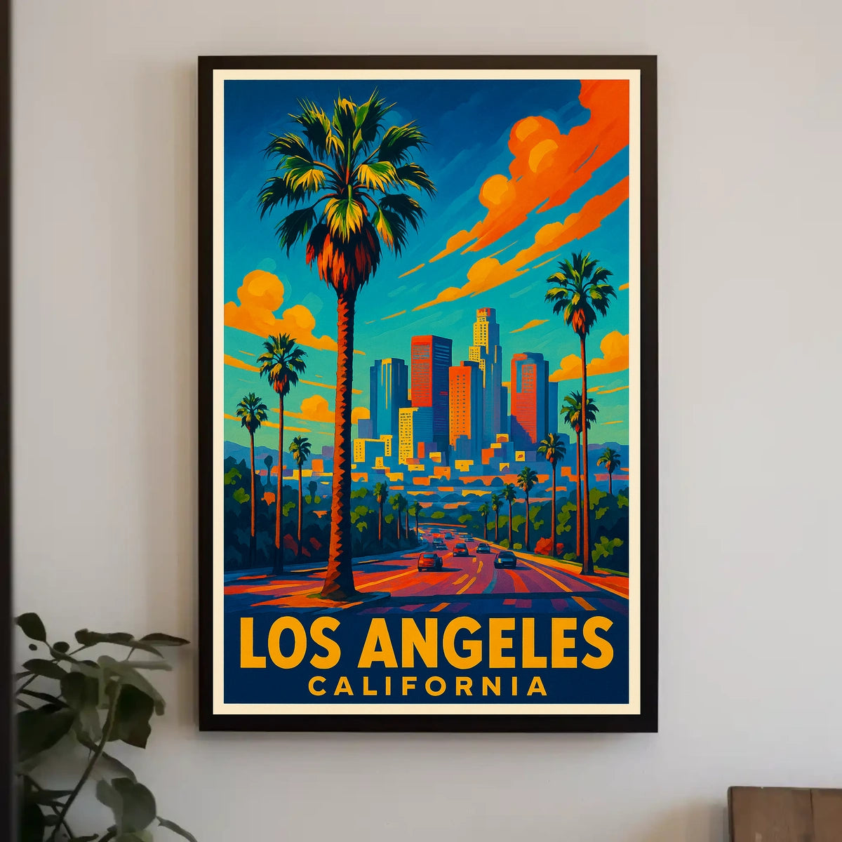 Los Angeles California Pop Wall Art Poster