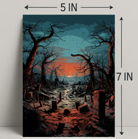 Twilight Cemetery Poster
