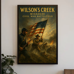 WilsonS Creek Missouri Civil War Poster
