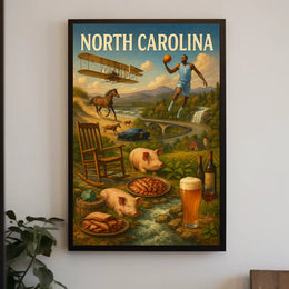 North Carolina A Celebration of Heritage Poster