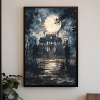 Haunted Mansion Under The Moon Poster