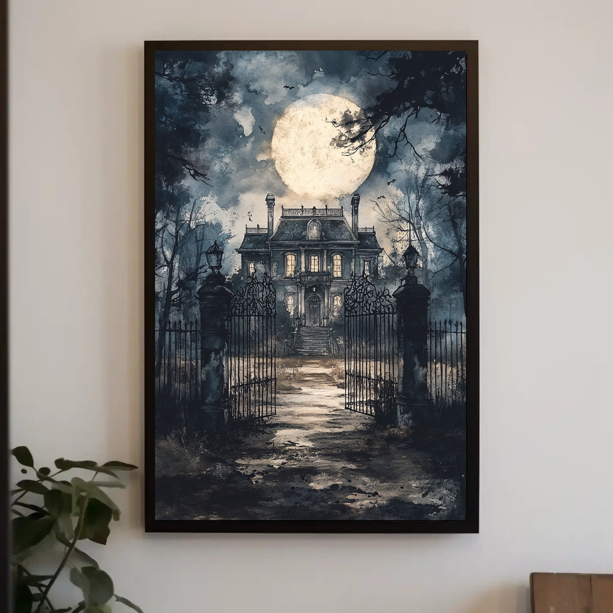 Haunted Mansion Under The Moon Poster