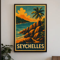 Seychelles Paradise Poster
