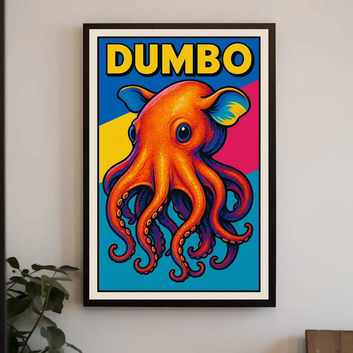 Dumbo Octopus Illustration Poster