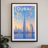 Dubai Skyline Poster