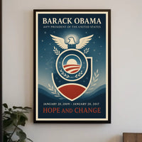 Barack Obama Hope-Inspired Art Print Historical or Presidential Poster
