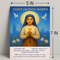 Saint Jacinta Marto Poster PosterGoat