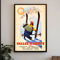 Vintage Vallée d'Aoste Travel Poster PosterGoat
