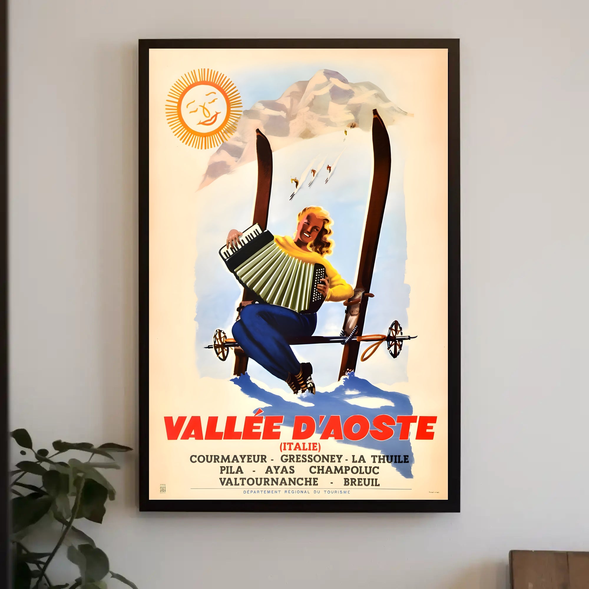 Vintage Vallée d'Aoste Travel Poster PosterGoat