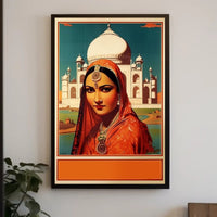 Elegance at the Taj Mahal Poster