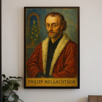 Philipp Melanchthon Stylized Portrait Historical or Presidential Poster