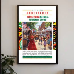 Juneteenth Celebration: Vibrant Heritage Festival Cultural or Heritage Poster
