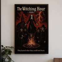 Witch Trial Levitation: Haunting Historical or Presidential Poster