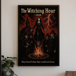 Witch Trial Levitation: Haunting Historical or Presidential Poster