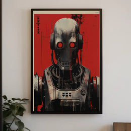 Futuristic Robot Design Poster