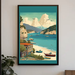 Serene Coastal Retreat Poster