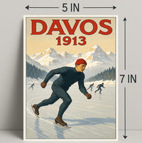 Davos 1913 Winter Sports Poster PosterGoat