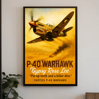 Gypsy Rose Lee P-40 Warhawk Poster PosterGoat