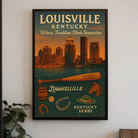 Louisville, Kentucky Where Tradition Meets Innovation Poster
