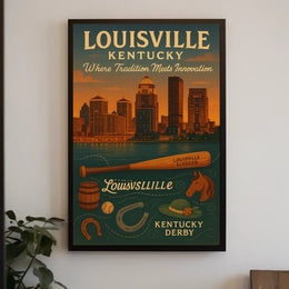 Louisville, Kentucky Where Tradition Meets Innovation Poster