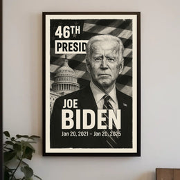 Joe Biden 46th President of the United States Digital Montaje Poster
