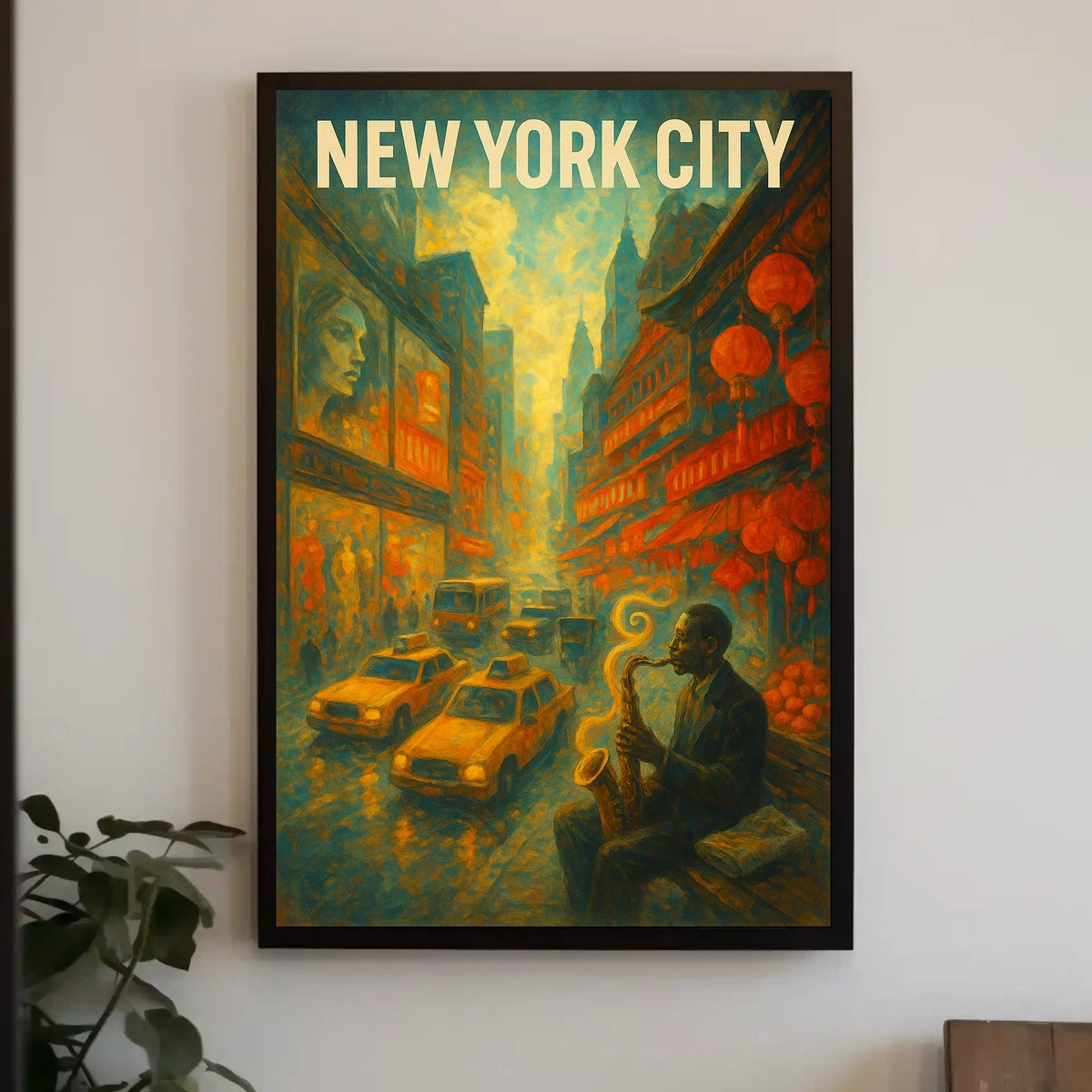 New York City Jazz Vibes Poster